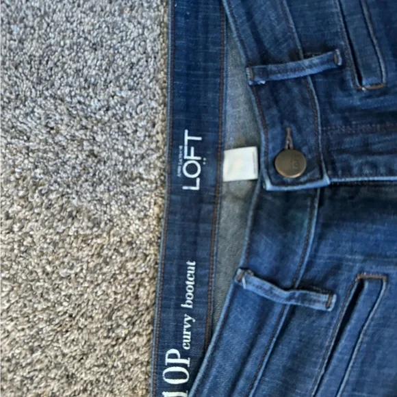 Loft Women’s Jeans 10P Curvy Bootcut Blue - Picture 2 of 6